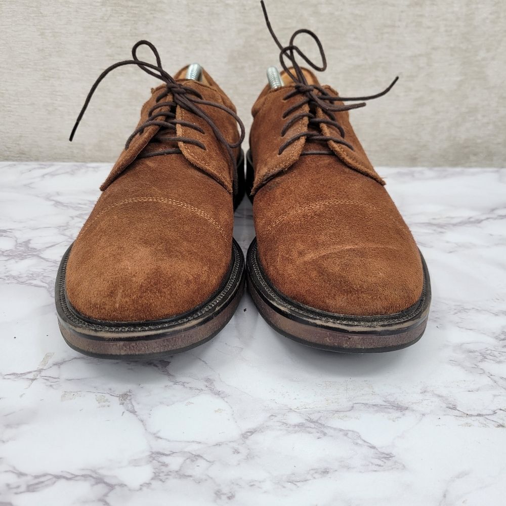 Nettleton X Esprit Vintage Brown Suede Lace Up Oxford Derby US Size 12 Euro 46 - Picture 4 of 14